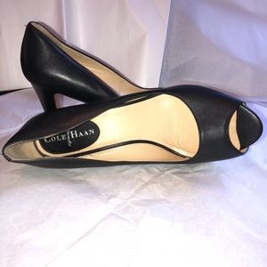 cole haan harlow open toe pump